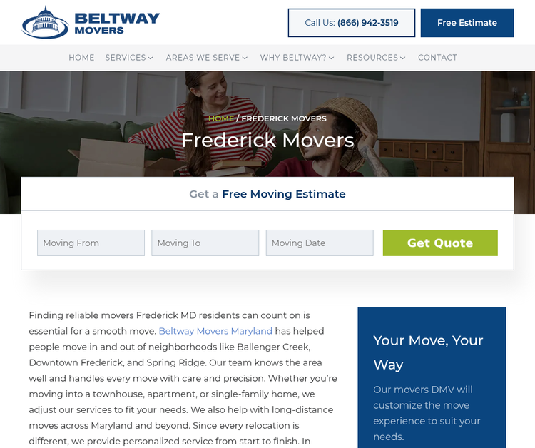 Beltway Movers Frederick MD