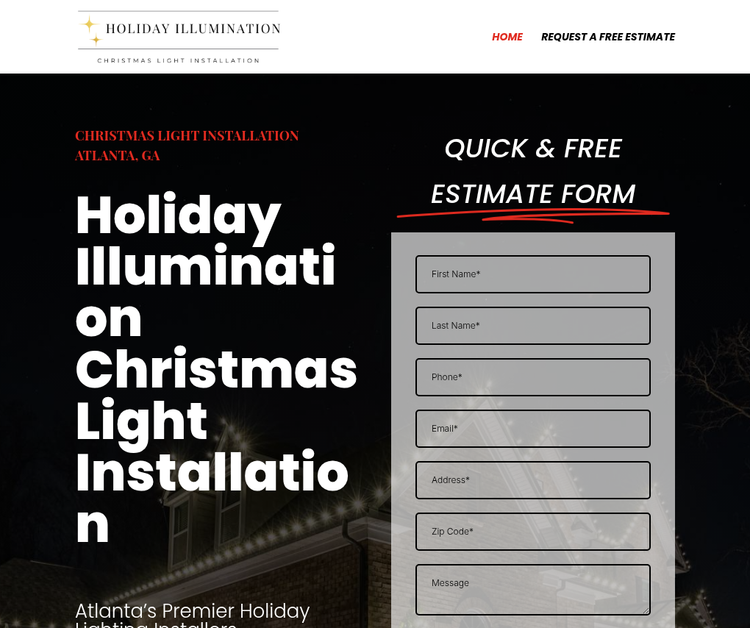 Holiday Illumination Christmas Light Installation