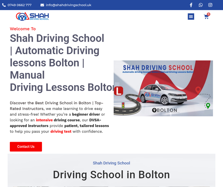 SHAH DRIVING SCHOOL / Automatic Driving Lessons Bolton/Manual Driving Lessons Bolton