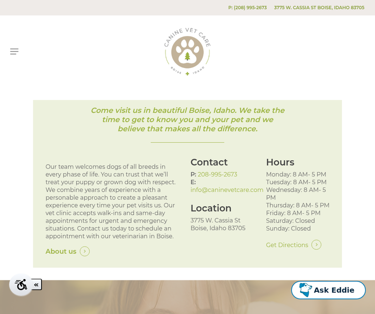 Canine Vet Care