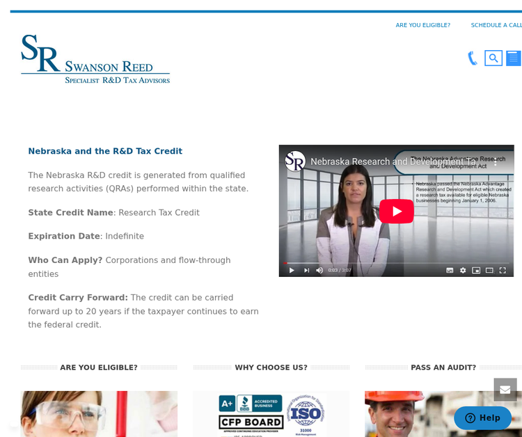 Swanson Reed | Specialist R&D Tax Advisors (Nebraska)