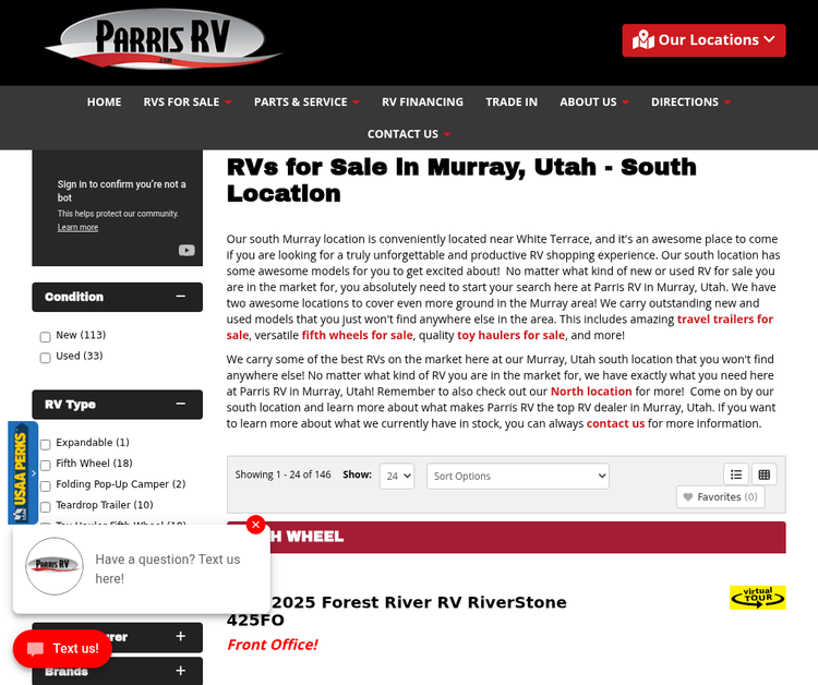 Parris RV Murray South