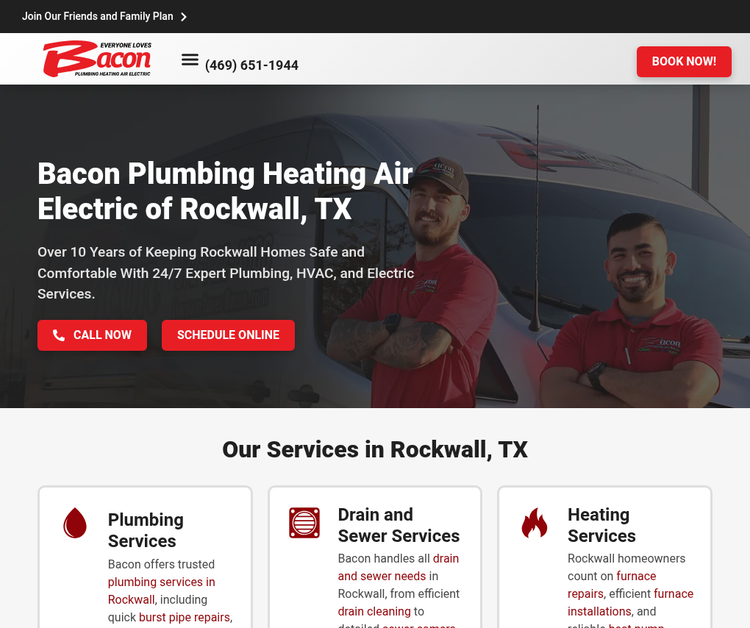 Bacon Plumbing Heating Air Electric