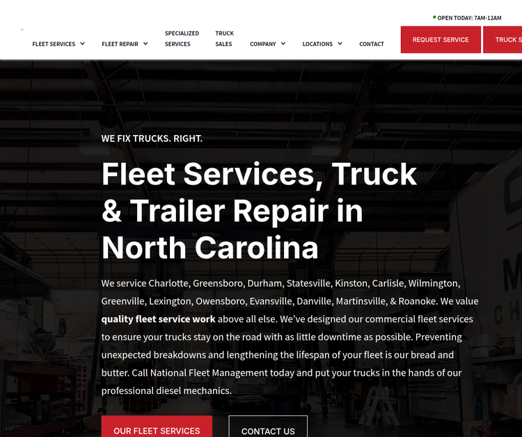 Trusted National Fleet Repair & Maintenance