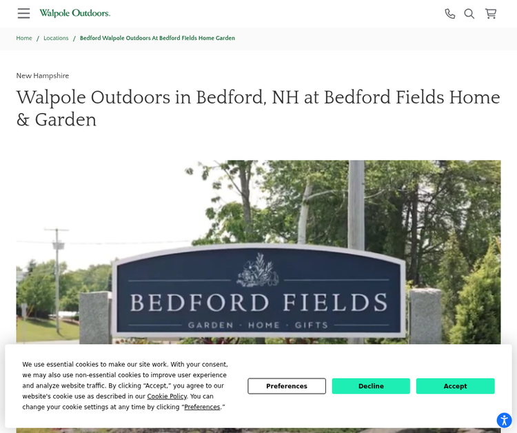 Walpole Outdoors at Bedford Fields Home Garden Center