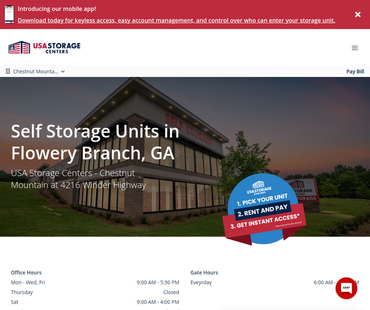 USA Storage Centers - Chestnut Mountain