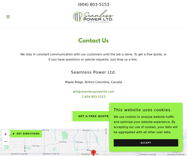 Contact Seamless Power Ltd.
