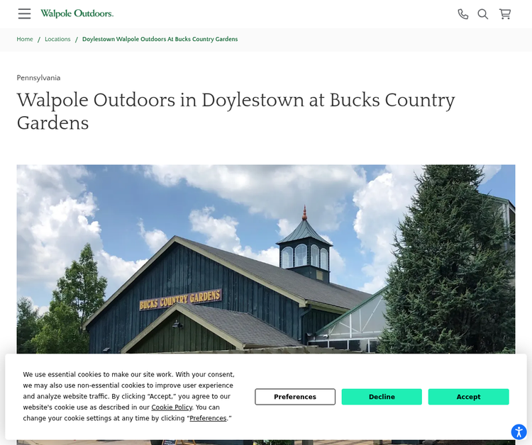 Doylestown Walpole Outdoors at Bucks Country Gardens
