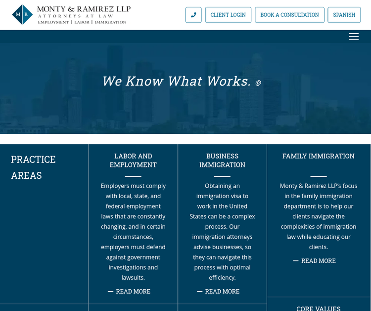 Monty & Ramirez LLP