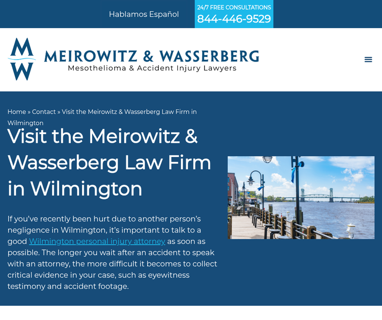 Meirowitz & Wasserberg Mesothelioma & Accident Injury Lawyers