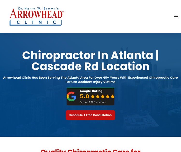 Arrowhead Clinic Chiropractor Atlanta