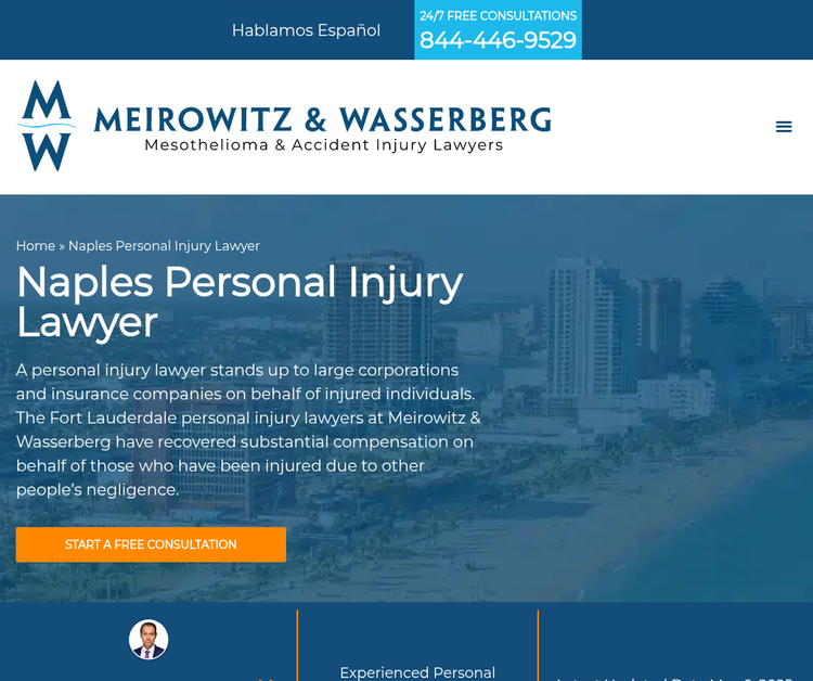 Meirowitz & Wasserberg Mesothelioma & Accident Injury Lawyers