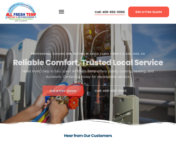 Professional HVAC Services in San Jose & Santa Clara County