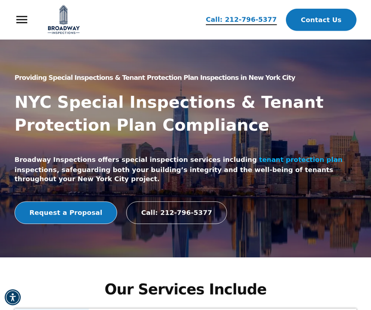 Special Inspections & Tenant Protection Plan Inspections