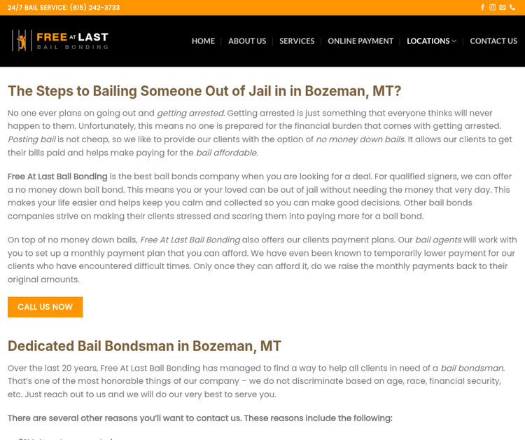 Free at Last Bozeman Bail Bonds