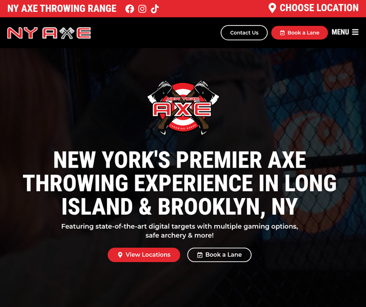 NY Axe Throwing Range - Huntington