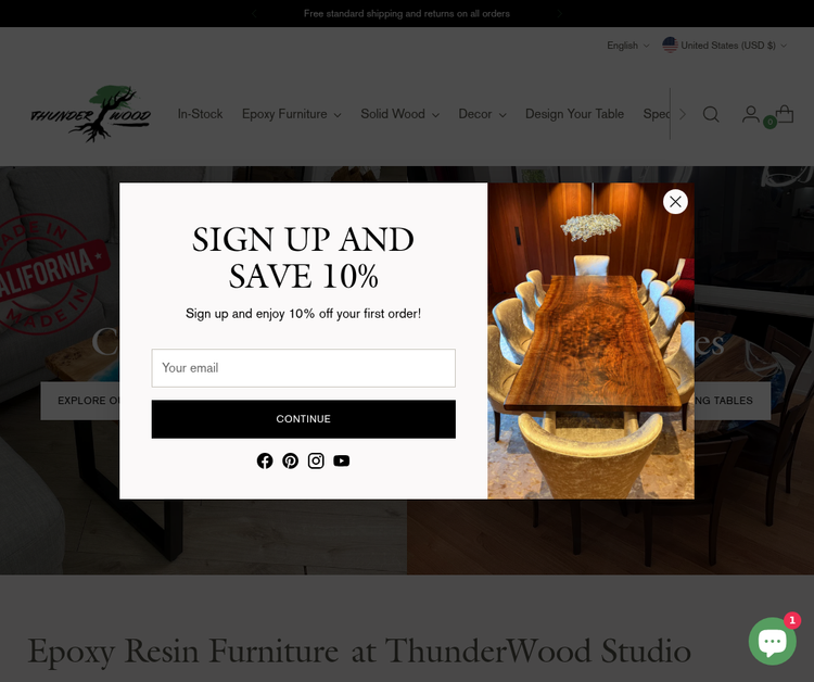 ThunderWood Studio - Custom Epoxy & Wood tables. Dining & Coffee tables, Furniture