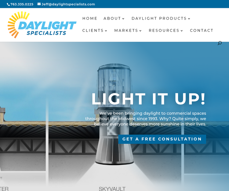 Daylight Specialists, Commercial Skylight Contractors, Minneapolis, Minnesota