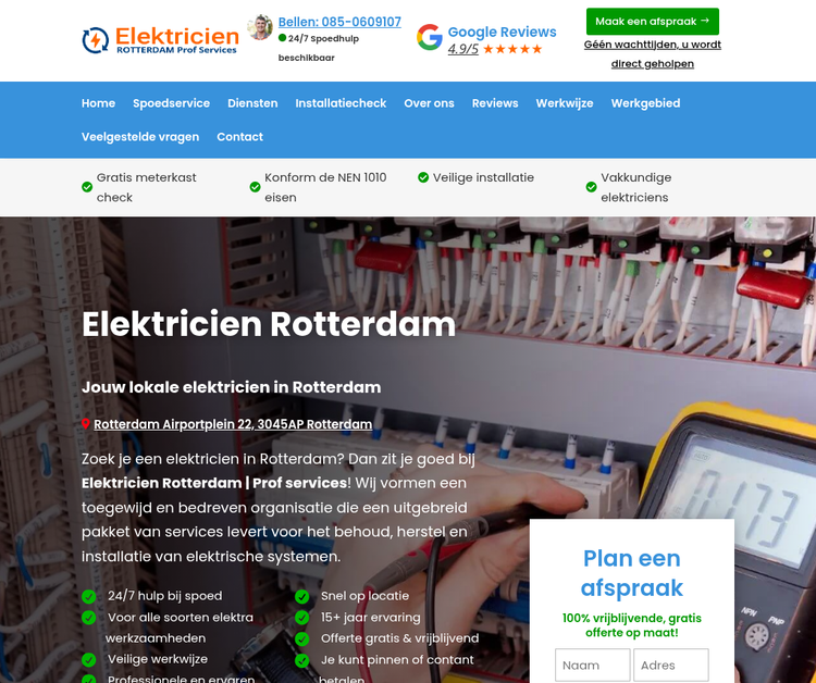Elektricien Rotterdam | Prof services 24/7 emergency assistance