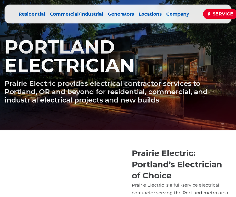 Prairie Electric is a Full-Service Electrical Contractor 
