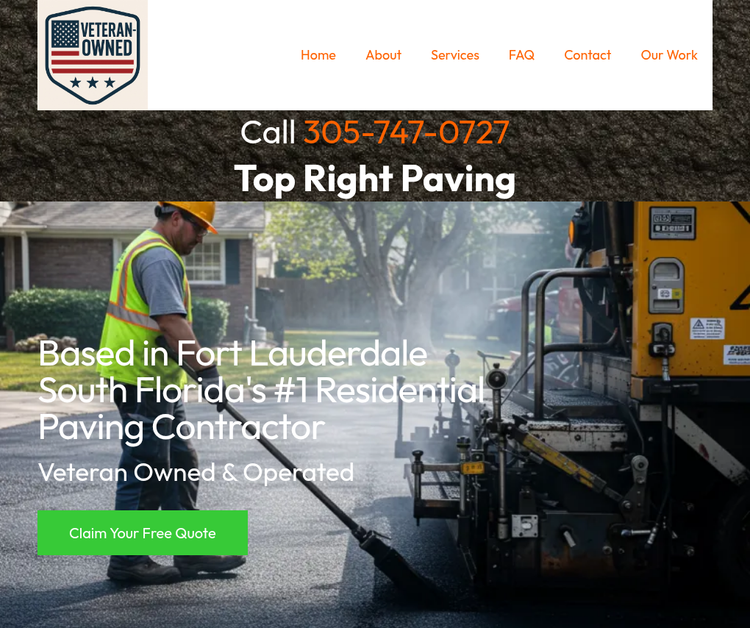Top Right Paving LLC