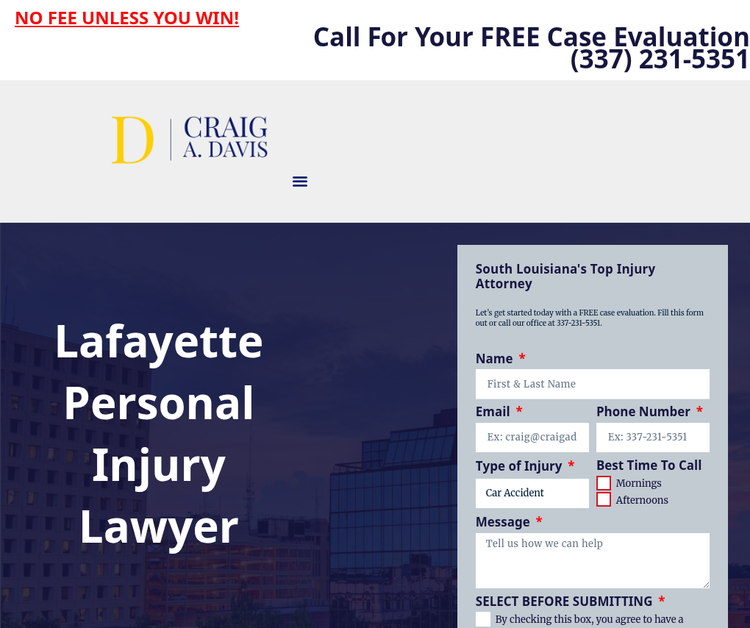 Craig A Davis APLC Accident Lawyers