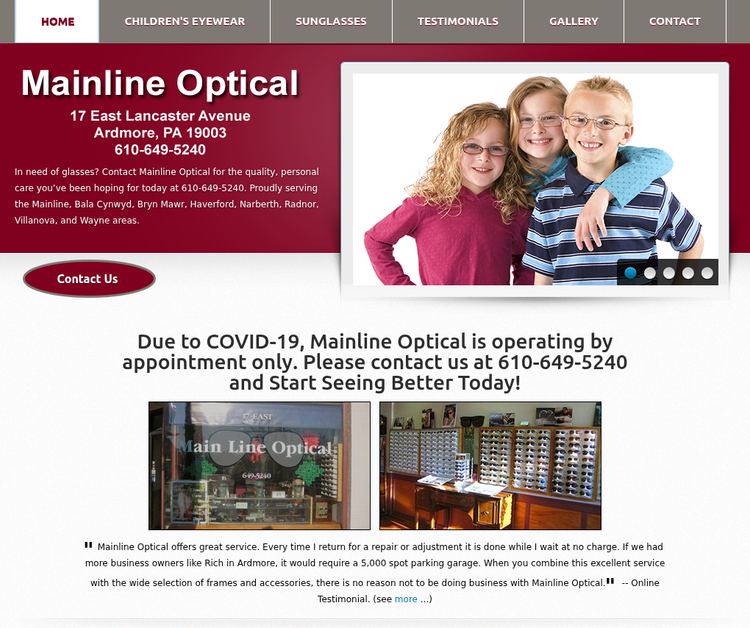 Mainline Optical in Ardmore, PA 