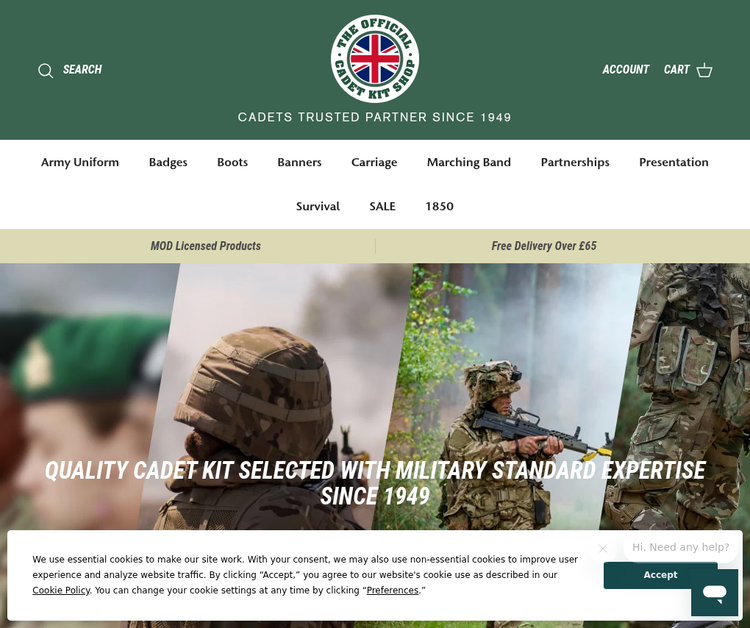 Cadet Kit Shop