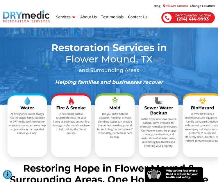 DRYmedic Restoration Services of Flower Mound