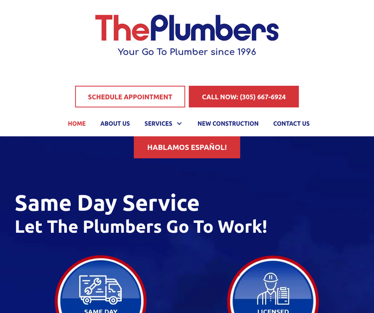 The Plumbers is a Miami-based, family-owned plumbing company.