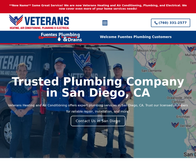 Veterans Heating and Air Conditioning, Plumbing, and Electrical
