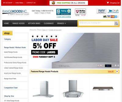 Range Hoods Inc - Kitchen Vent Hoods