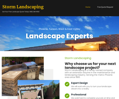 Storm Landscaping – Arizona’s Premier Landscape Service